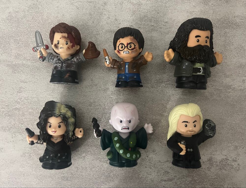 Little Collector People 6 Harry Potter Deathly Hallows Neville Hagrid Voldemort